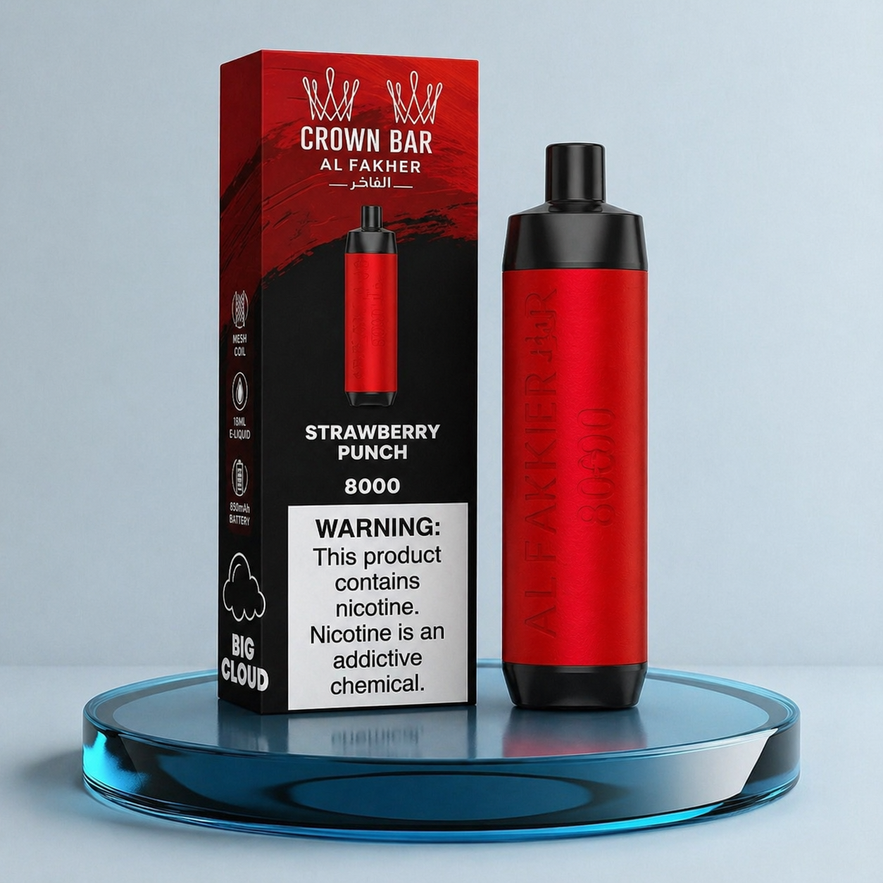 Vape descartável Al Fakher Crown Bar 8K