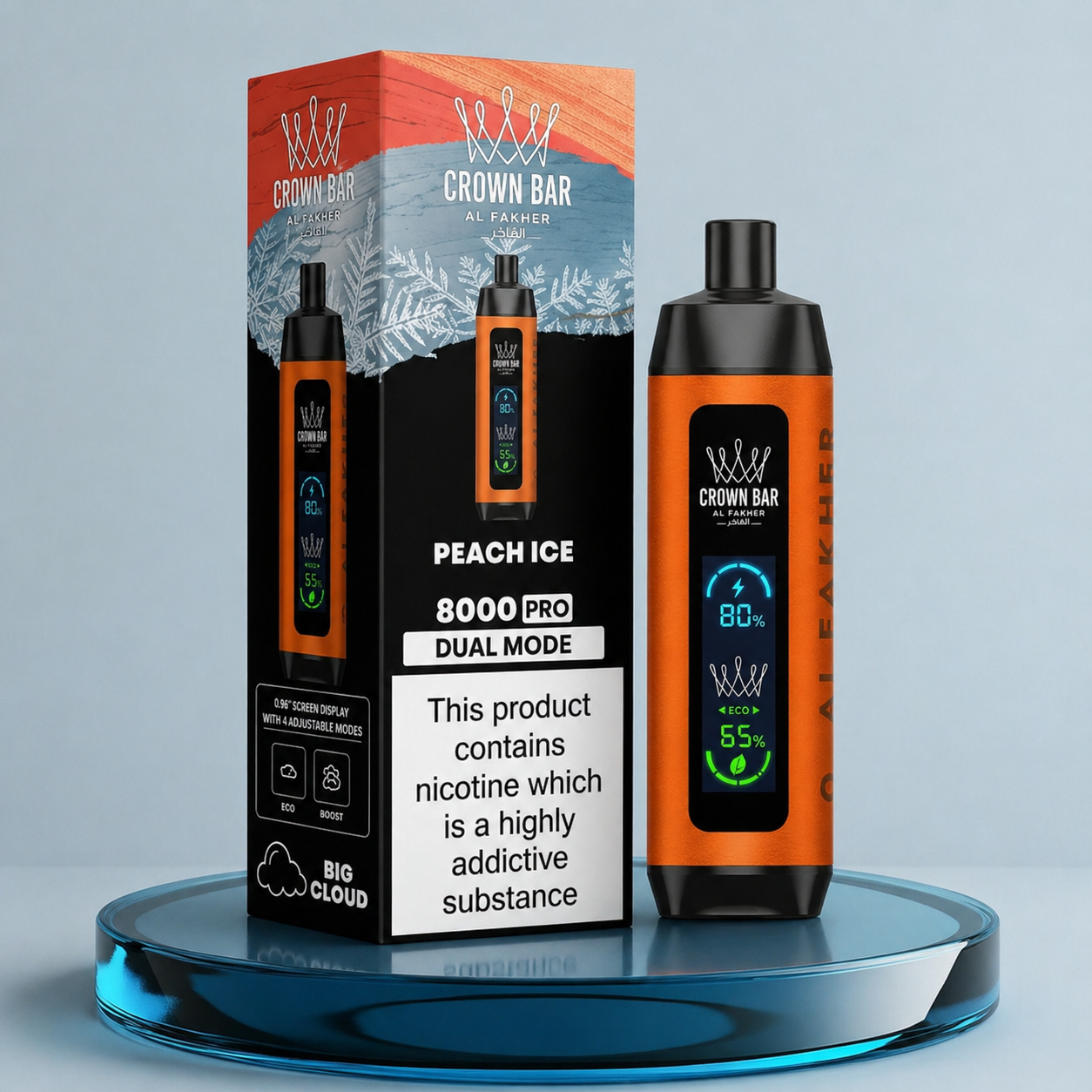 Vape descartável Al Fakher Crown Bar Pro 8K