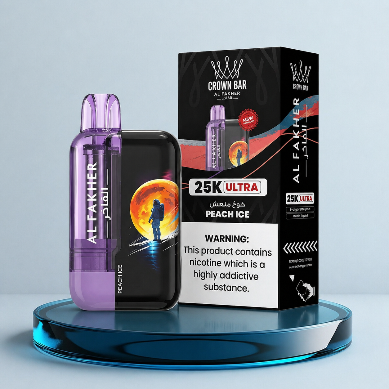 Vape descartável Al Fakher Crown Bar Ultra 25K