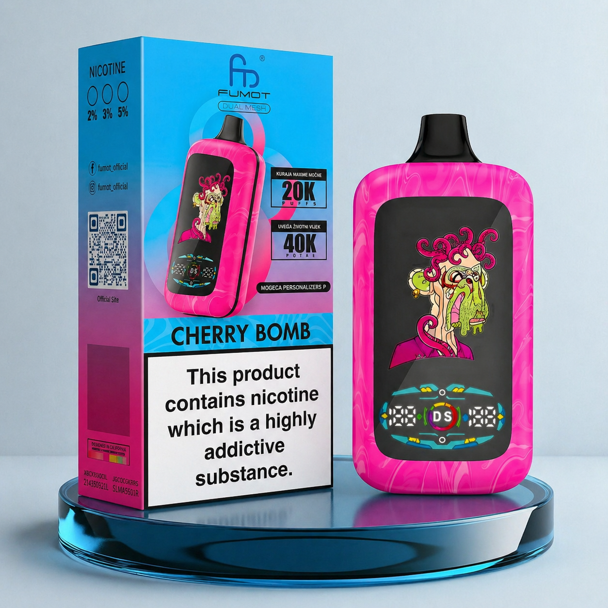 Vape descartável Fumot Digital Monkey 40K
