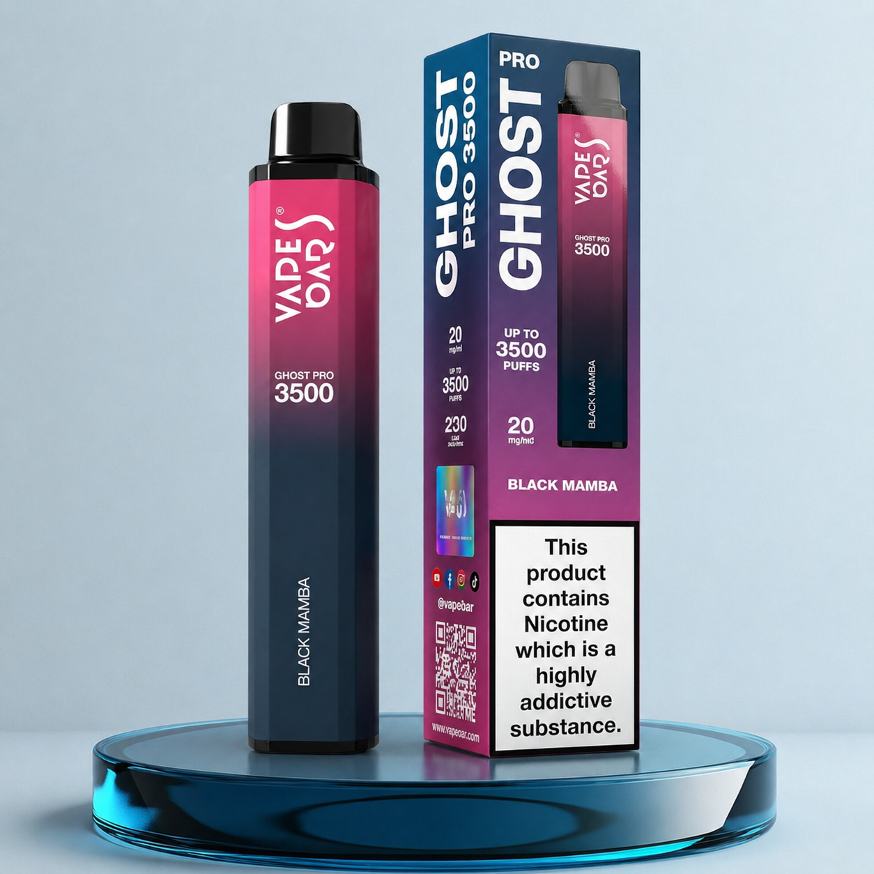 Vape descartável Ghost Pro Vape 3,5K