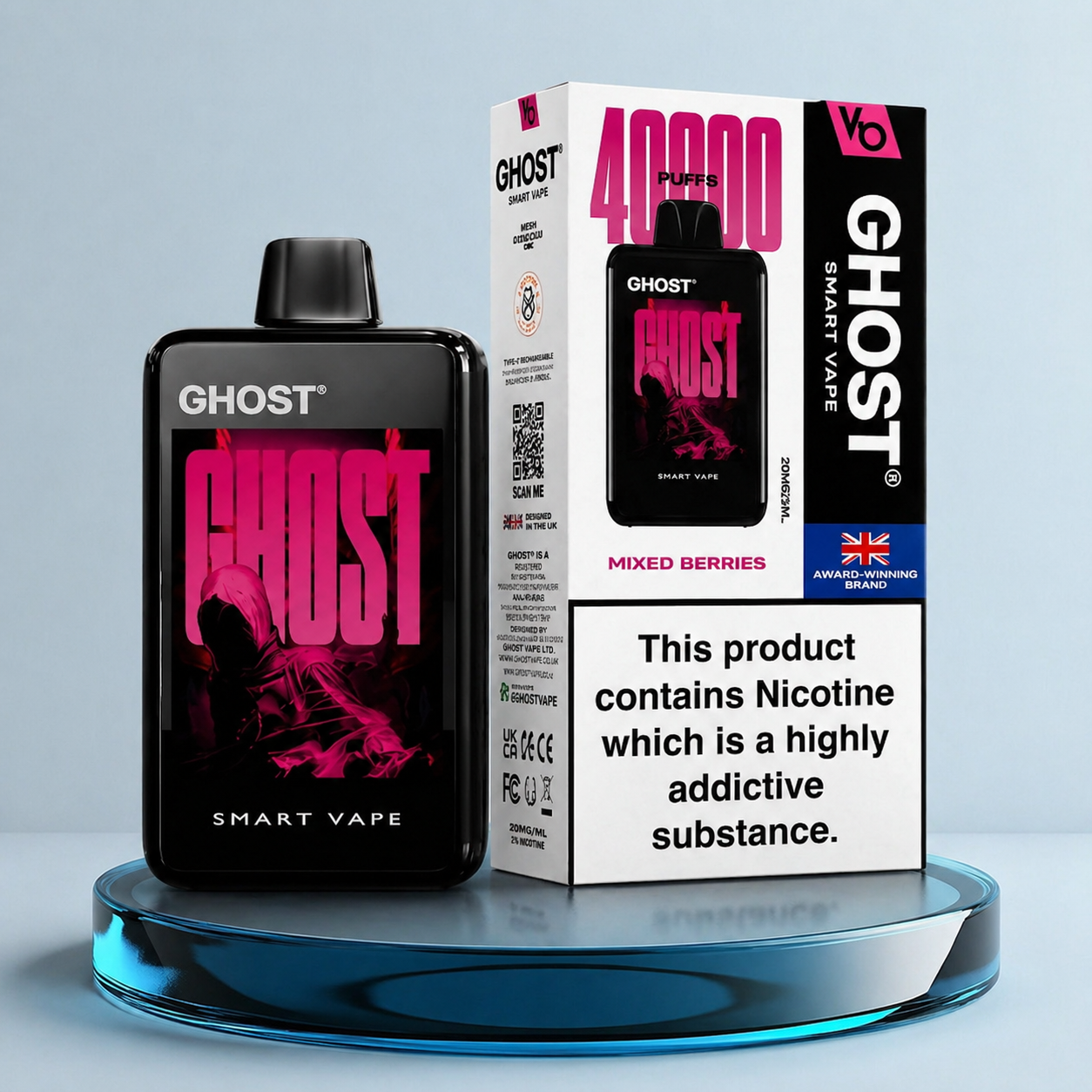Vape descartável Ghost Smart Vape 40K