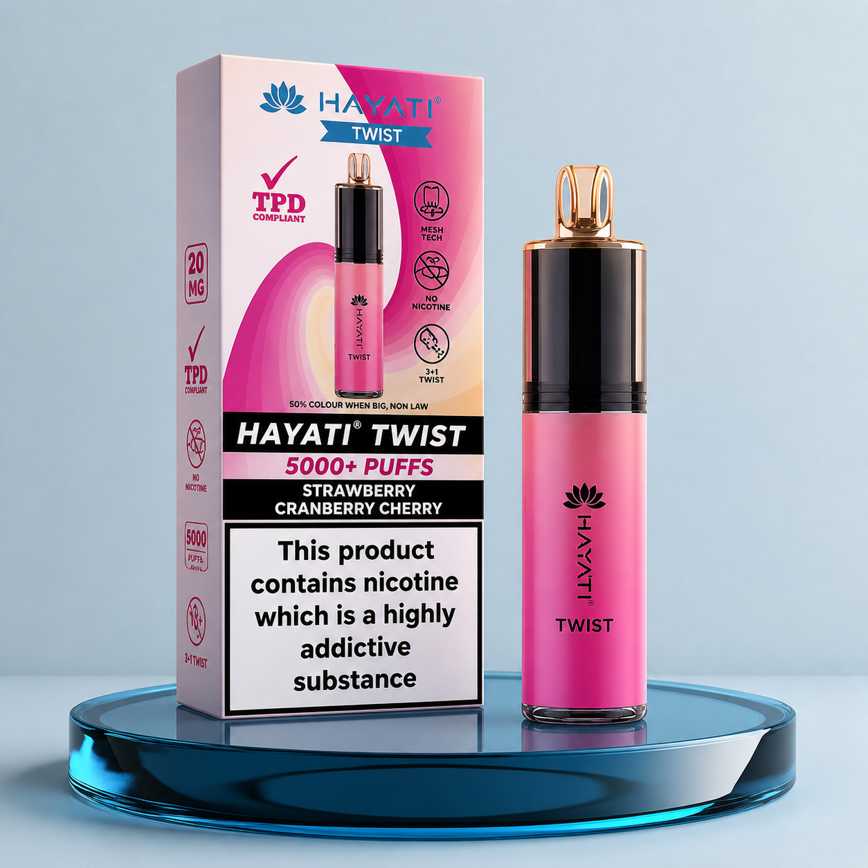 Vape descartável Hayati Twist Vape 5K