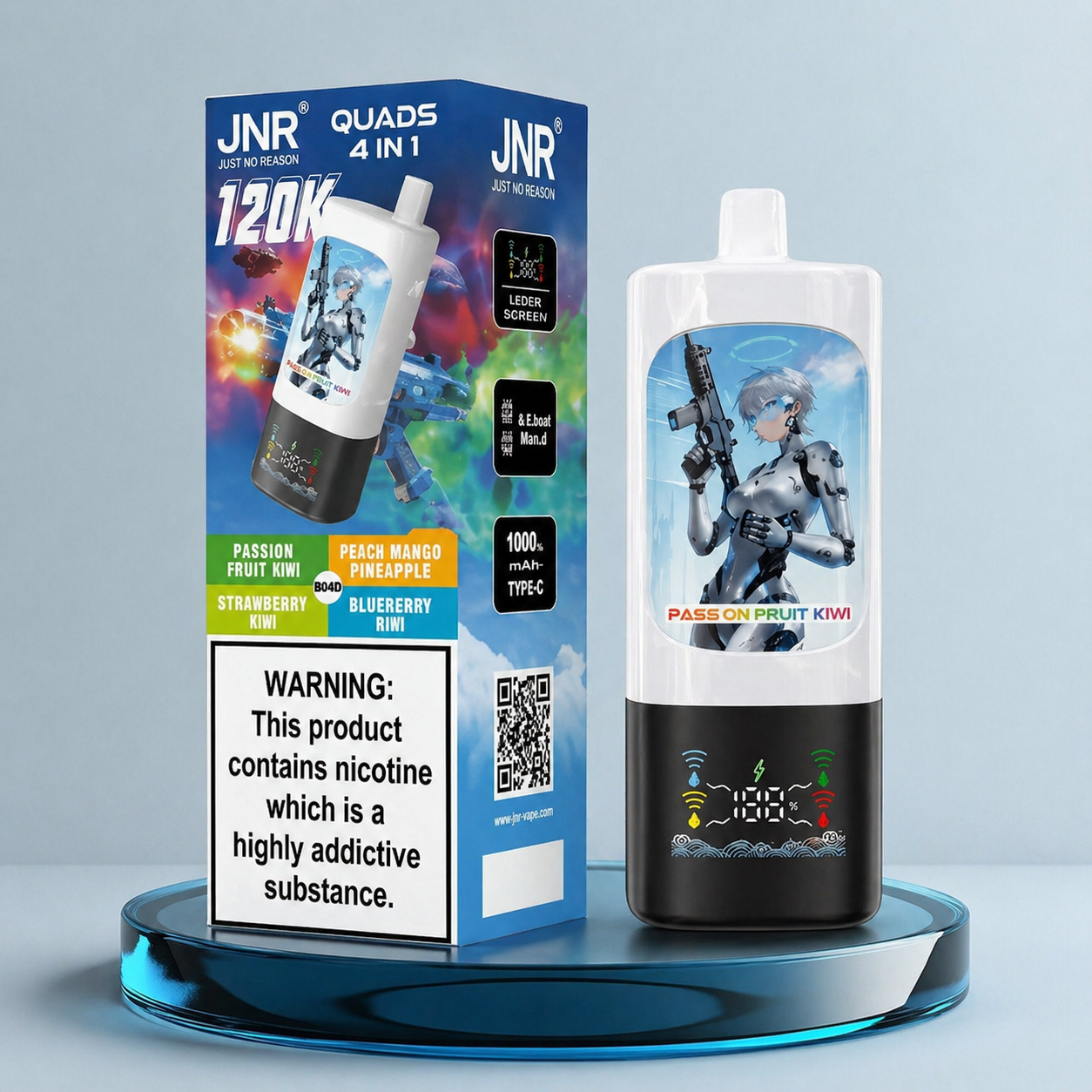 Vape descartável JNR Quads 120K