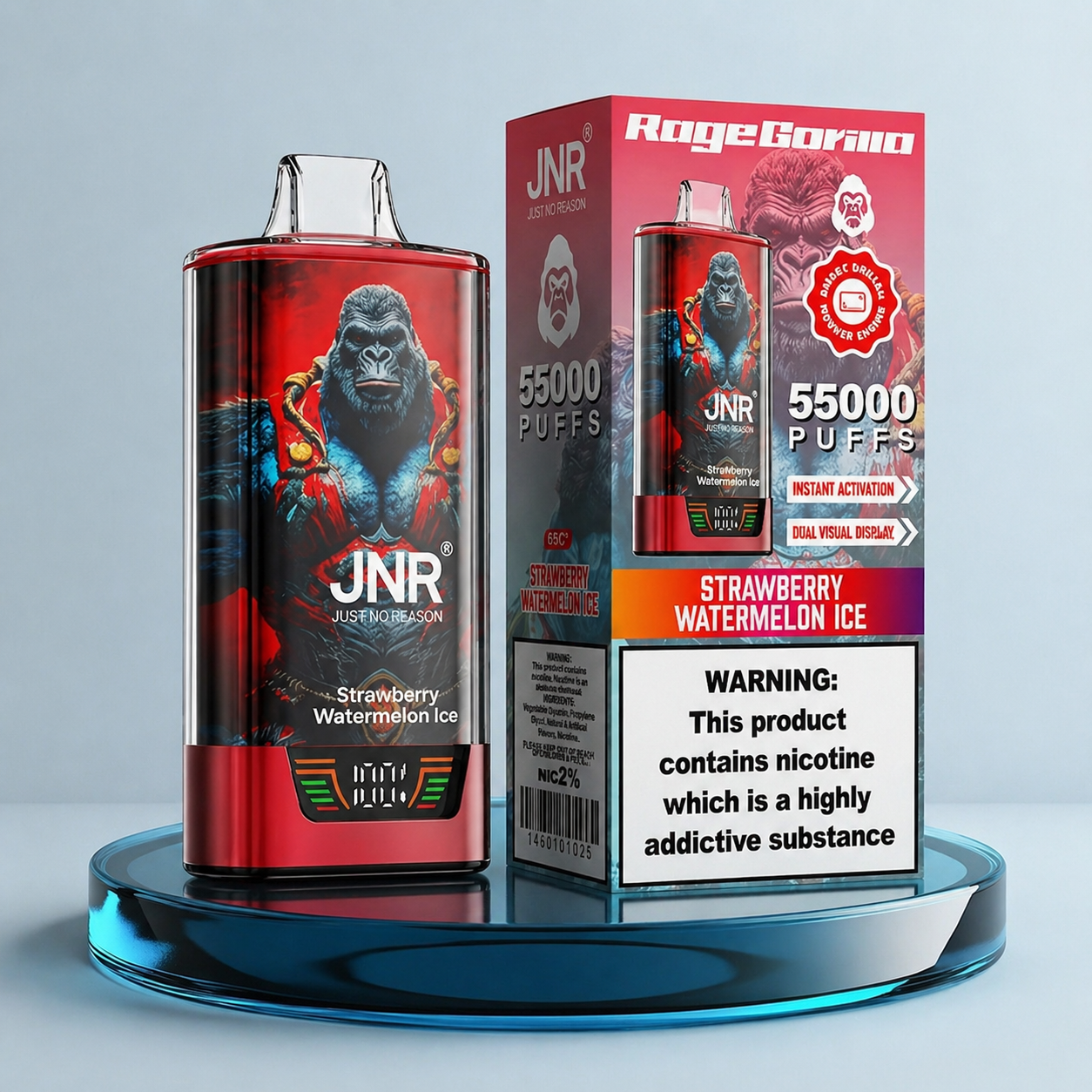 Vape descartável JNR Rage Gorilla 55K