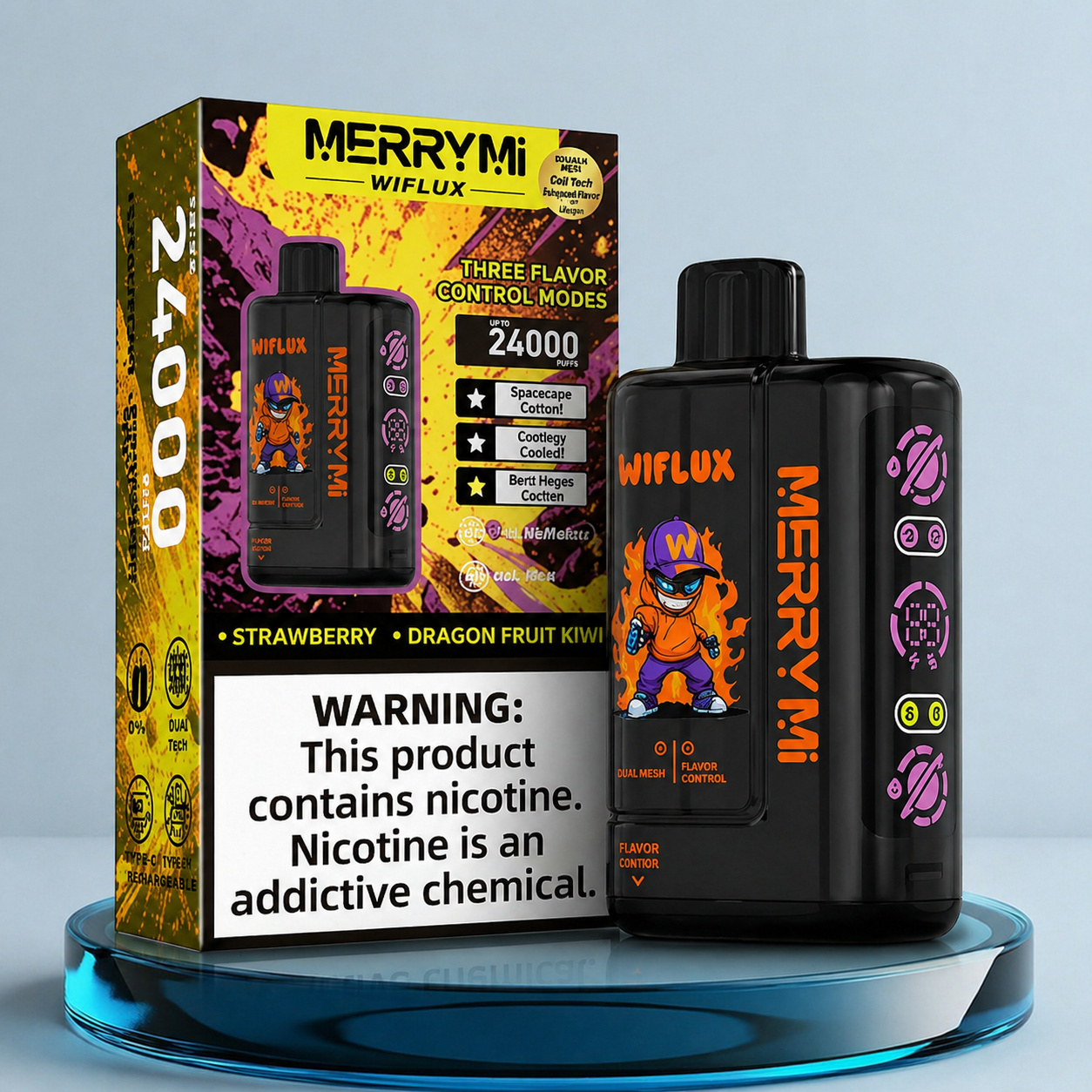 Vape descartável MerryMi WiFlux 24K